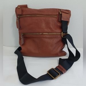 Margot Brown leather crossbody bag